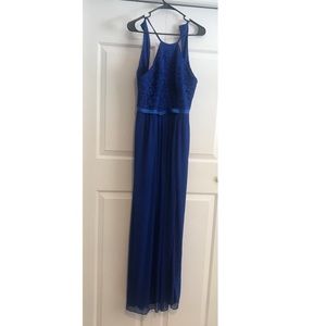 Royal blue braidsmaid dress